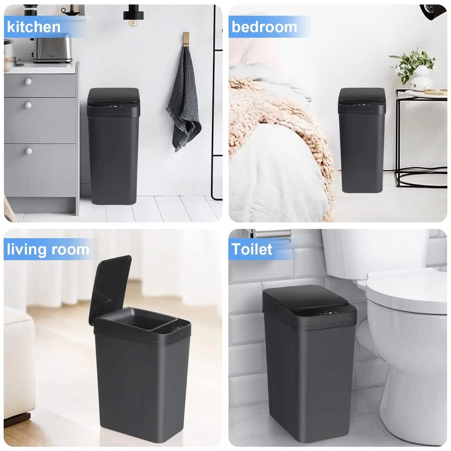 Touchless Bathroom Trash Can